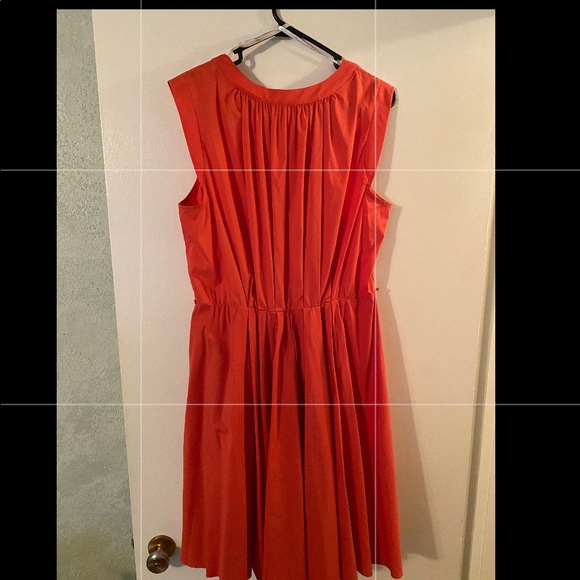 NBW ColdWater Creek, Red-Orange Summer Dress - Picture 2 of 5